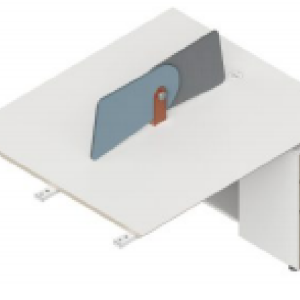 ユーゲル(优格)シリーズbタイプ スタッフデスクは、「ロック付き収納の安全性、アルミニウム薄縁の精緻感、高品質素材の安心性」を核とした現代的オフィス家具です