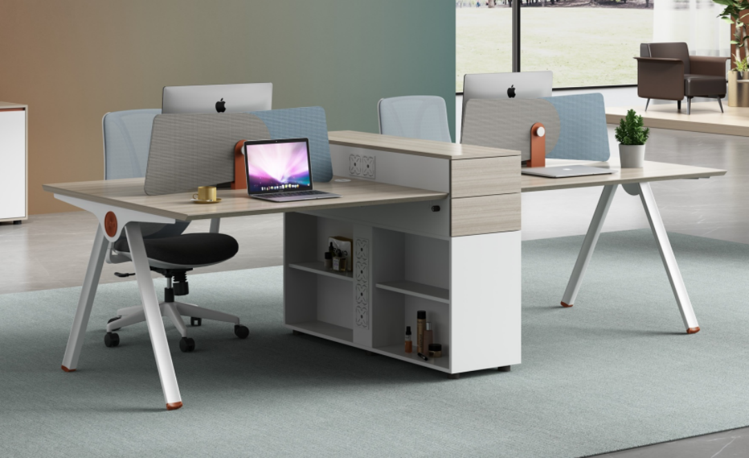 ユーゲルシリーズcタイプ 4人用コンビネーションスタッフデスク 豊林e0グレード ロック付き引出し ユーゲルシリーズcタイプ 4人用コンビネーションスタッフデスク 豊林e0グレード ロック付き引出し