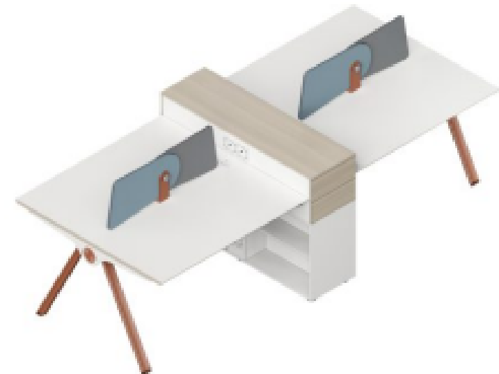 ユーゲルシリーズcタイプ 4人用コンビネーションスタッフデスク 豊林e0グレード ロック付き引出し ユーゲルシリーズcタイプ 4人用コンビネーションスタッフデスク 豊林e0グレード ロック付き引出し