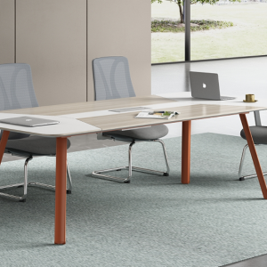 ユーガーシリーズ 会議用テーブル 豊林e0級環境保護刨花板 ドイツ夏特化粧紙 オフィス家具