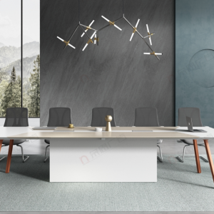  ユーガーシリーズ 会議用テーブル 豊林e0級環境保護刨花板 ドイツ夏特化粧紙 オフィス家具