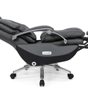 v06シリーズスマート電動オフィスチェア｜1.5cm厚環境対応木材、アルミニウム合金肘掛け、高級牛皮、sgs認証ガスリフト、700#メッキ脚