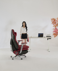 f02シリーズスマートゲーミングチェア｜1.5cm厚環境対応木板内枠、6dアルミ合金肘掛け、頭層牛皮+黒カーボンファイバー、sgs認証ガスリフト