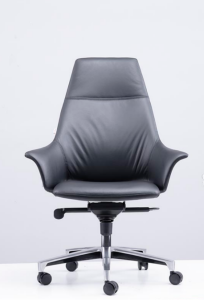 6090ハイエンドオフィスチェア｜アルミニウム合金脚、イタリアドナティシャーシ、防汚牛革