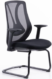 275シリーズ人体工学椅 尾板付き単機能シャーシ 黒色ネットフレーム ナイロン五星脚 高密度定型綿座面