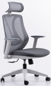 275シリーズ人体工学椅 尾板付き単機能シャーシ 黒色ネットフレーム ナイロン五星脚 高密度定型綿座面