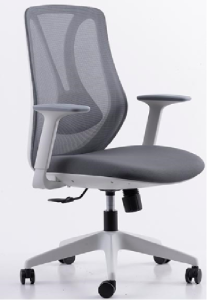 275シリーズ人体工学椅 尾板付き単機能シャーシ 黒色ネットフレーム ナイロン五星脚 高密度定型綿座面