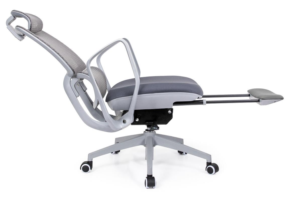 a90シリーズ人体工学午休椅 灰膠pp脚 bifma合格 2.5 3.5mm鋼板シャーシ 耐磨静音キャスター 午休用オフィスチェア