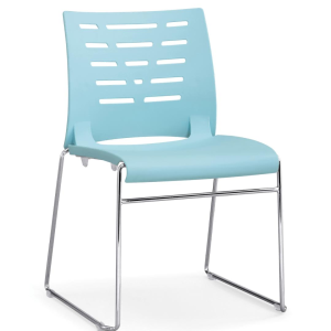 wk011シリーズトレーニング商談会議チェア 2.0mm電気メッキ椅架 pp加繊一体射出成形 5色選択可能