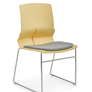 k600トレーニング商談会議チェア 2.0mm電気メッキ鋼管椅架 pp加繊 5色選択 高品質布張り座布団
