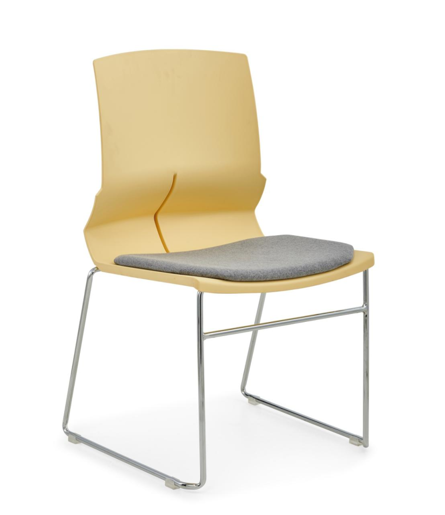 k600トレーニング商談会議チェア 2.0mm電気メッキ鋼管椅架 pp加繊 5色選択 高品質布張り座布団