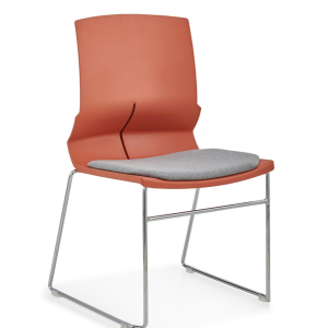 k600トレーニング商談会議チェア 2.0mm電気メッキ鋼管椅架 pp加繊 5色選択 高品質布張り座布団