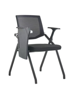 k6シリーズトレーニング会議チェア グレースプレー鋼管椅脚 グレーpp加繊 45密度高反発スポンジ 折りたたみ底殻付き