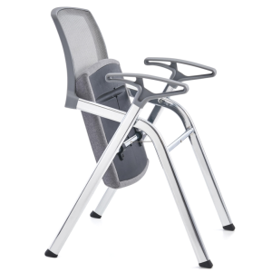 wd06シリーズトレーニング会議チェア 2.0mm電気メッキ扁管五金架 d53定型スポンジ ネットクロス・フリース 折りたたみ可能