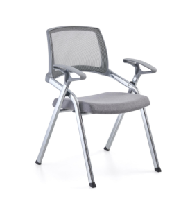 wd06シリーズトレーニング会議チェア 2.0mm電気メッキ扁管五金架 d53定型スポンジ ネットクロス・フリース 折りたたみ可能