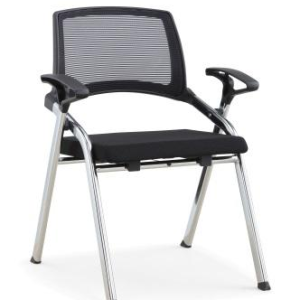 wd06シリーズトレーニング会議チェア 2.0mm電気メッキ扁管五金架 d53定型スポンジ ネットクロス・フリース 折りたたみ可能