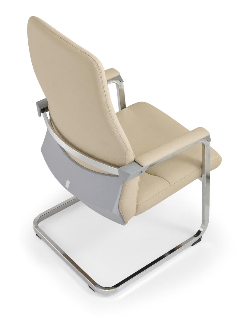 d1シリーズ会議チェア 1.5mm電気メッキ椅架 各種試験合格 グレーpp加繊アームレスト 全猫抓皮座面