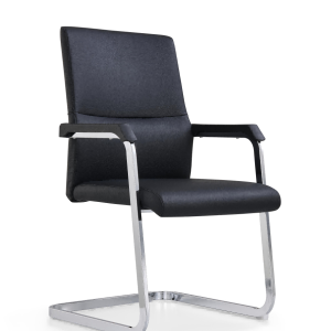 d211シリーズ会議チェア｜メッキフレーム1.5mm、高品質キャットスクラッチレザー