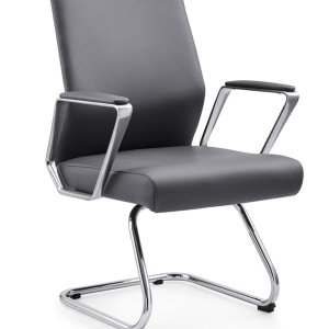 d1110シリーズ会議チェア｜メッキフレーム2.0 3.5mm、高密度スポンジ、レザー表面