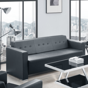 wd2126シリーズオフィスレセプションソファ 高級超繊維レザー デュポン高密度高反発スポンジ 人体工学設計