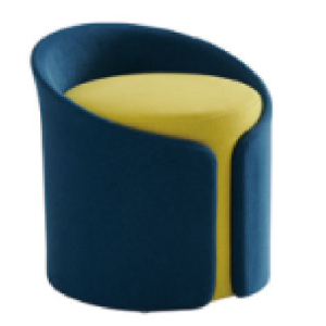 s6023シリーズオフィスレストエリアソファ 高品質テディフリース仕上げ 高密度環境保護発泡スポンジ プラスチック固定フットパッド