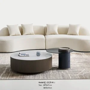 s6022シリーズオフィスレジャーエリアソファ 高品質テディフリース布張り 高密度環境保護発泡スポンジ プラスチック固定脚垫