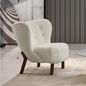 s6038シリーズオフィスレジャーエリアソファ 高品質シェニール布張り 高密度環境保護発泡スポンジ プラスチック固定脚垫