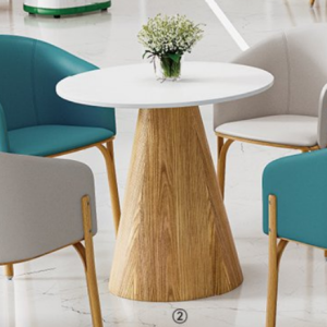 x3140シリーズオフィスレジャー商談チェア 高品質puレザー饰面 高密度環境配慮型スポンジ 鉄骨木目色四脚