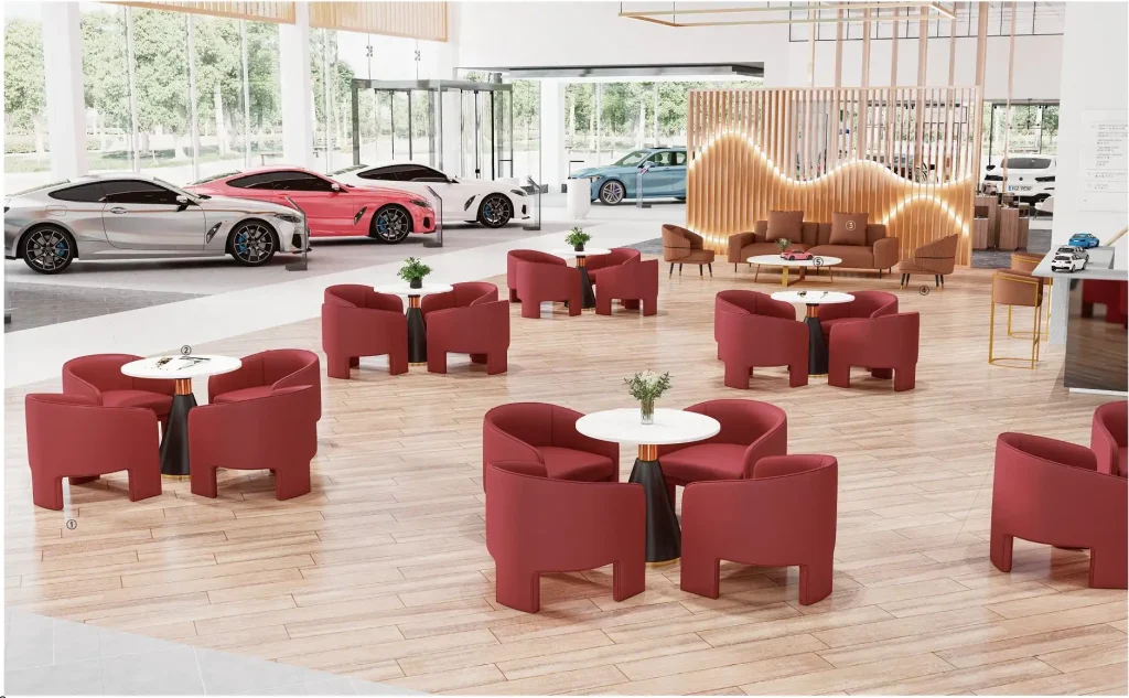 x3142シリーズオフィスレジャー商談チェア 高品質puレザー饰面 高密度環境配慮型スポンジ ファッション個性的デザイン