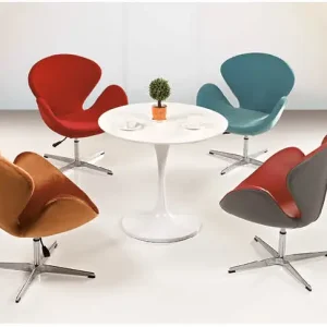 1. x306シリーズオフィスレジャー商談チェア 高品質ファブリック饰面 高品質定型スポンジ アルミニウム合金四星脚 昇降回転可能