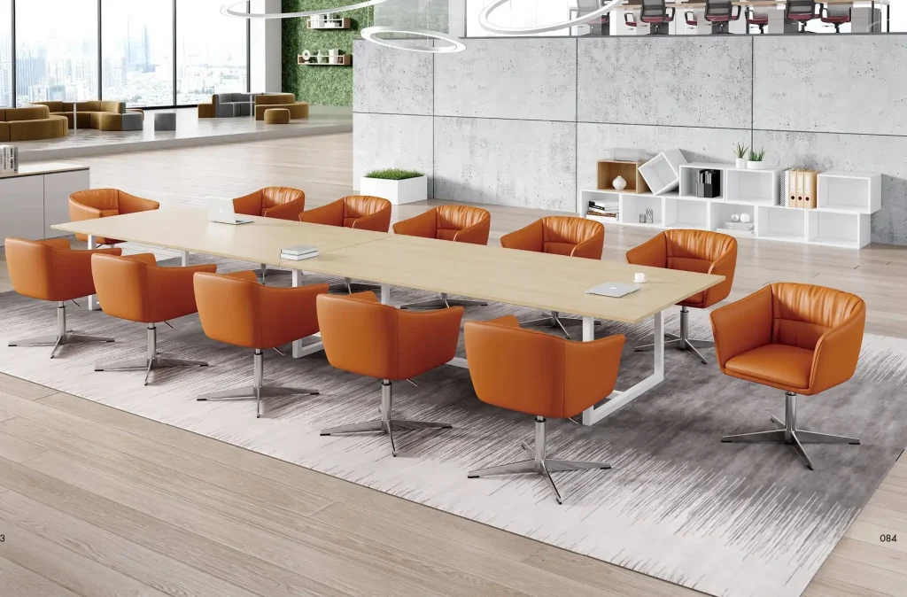 x3177シリーズオフィスレジャー商談チェア 高品質ファブリック饰面 高品質定型スポンジ アルミニウム合金四星脚