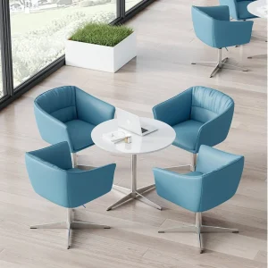 x3177シリーズオフィスレジャー商談チェア 高品質ファブリック饰面 高品質定型スポンジ アルミニウム合金四星脚