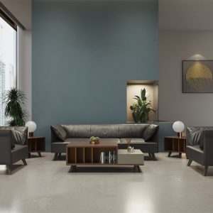 ベントレーシリーズ オフィスコーヒーテーブル 豊林e0級高密度パーティクルボード ドイツ製仕上げシート 高級金具