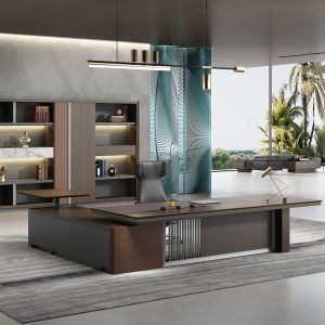 領御シリーズ社長執務机 国際ブランド素材 多機能モジュール ハイエンドオフィス家具