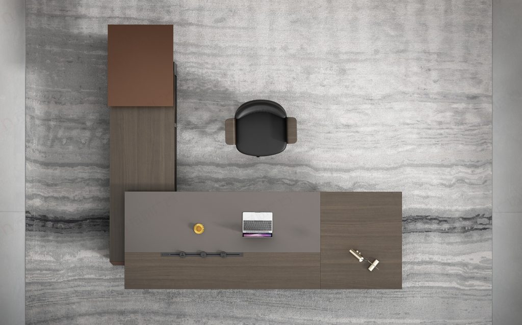 領御シリーズ社長執務机 国際ブランド素材 多機能モジュール ハイエンドオフィス家具