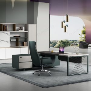 リンギョクシリーズ 高級エグゼクティブ行政デスク 豊林e0グレード高密度パーティクルボード ドイツ夏特化粧紙