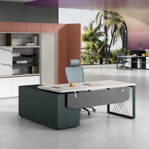 リンギョクシリーズ 高級エグゼクティブ行政デスク 豊林e0グレード高密度パーティクルボード ドイツ夏特化粧紙