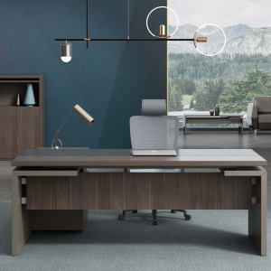 オークシリーズ 高級エグゼクティブ行政デスク 豊林e0グレード高密度パーティクルボード ラミノ接続