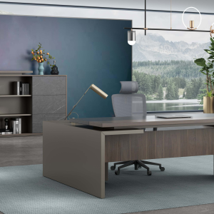 オークシリーズ 高級エグゼクティブ行政デスク 豊林e0グレード高密度パーティクルボード ラミノ接続