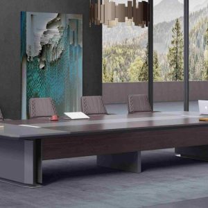 聖御シリーズ 会議用テーブル 亜創e0級環境保護刨花板 ドイツ夏特化粧紙 オフィス家具