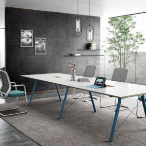 ピーターシリーズ 会議用テーブル 豊林e0級環境保護刨花板 ドイツ夏特化粧紙 オフィス家具