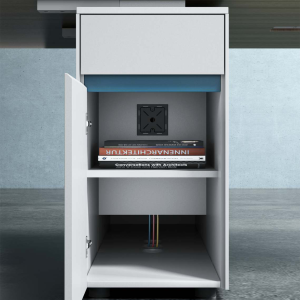 ピーターシリーズaタイプ スタッフデスク 豊林e0グレード ノーハンドルデザイン 宝鋼鋼架脚