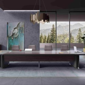 聖御シリーズ 会議用テーブル 亜創e0級環境保護刨花板 ドイツ夏特化粧紙 オフィス家具