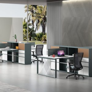 オフィス社員用デスク 領御シリーズf款 86コンセント対応 多機能収納 プロフェッショナル