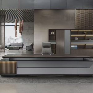 浩然シリーズ ブックケース ファイルキャビネット 上思華林e0級mdf 北米黒クルミ木皮 華潤pu塗料